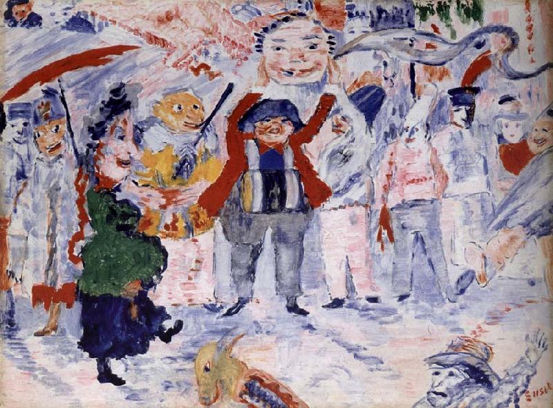 James Ensor Carnival in Flanders oil painting picture